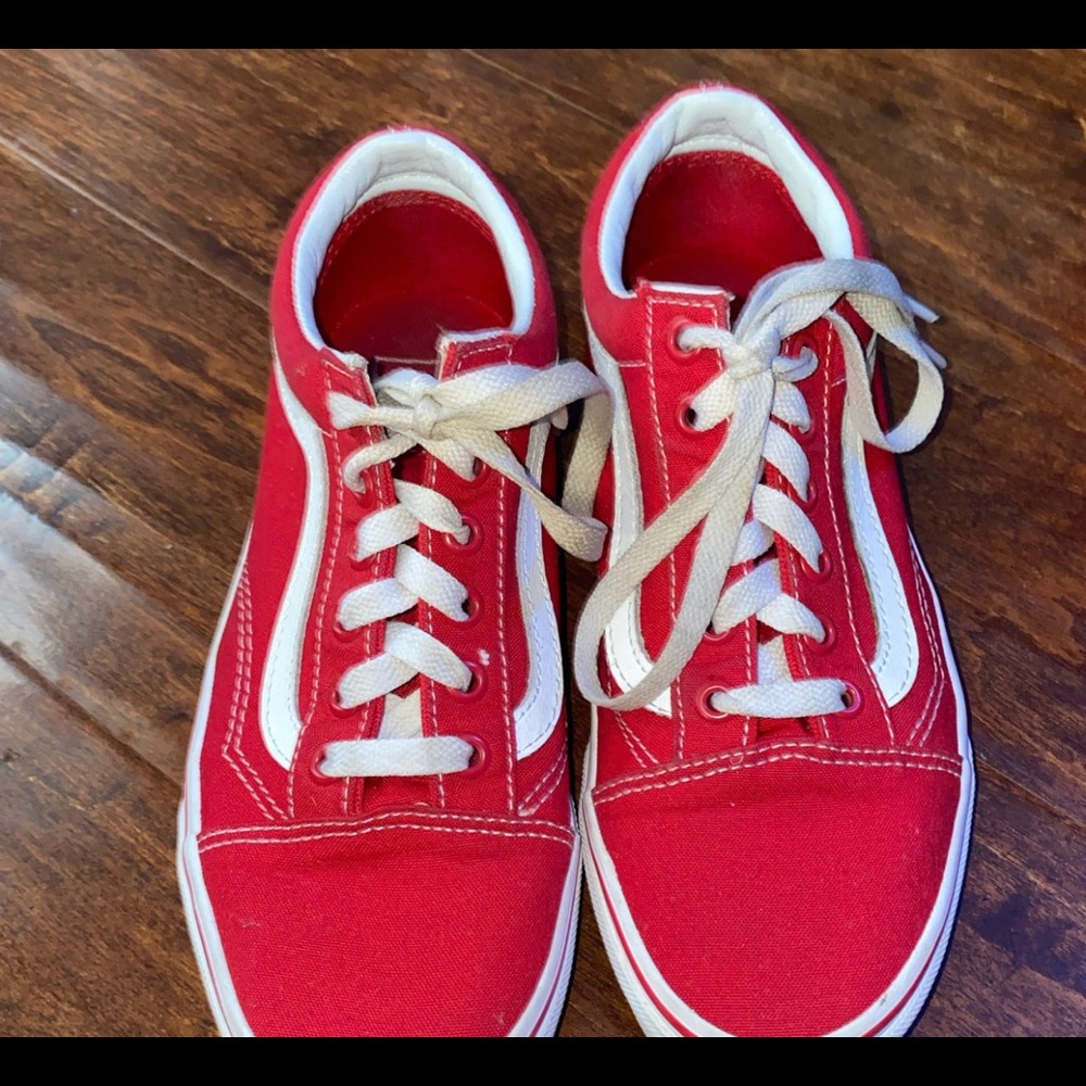 Red old school vans